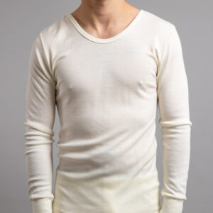 Front view of Thermo Fleece – Men’s Long Sleeve Top – 100% Merino Wool