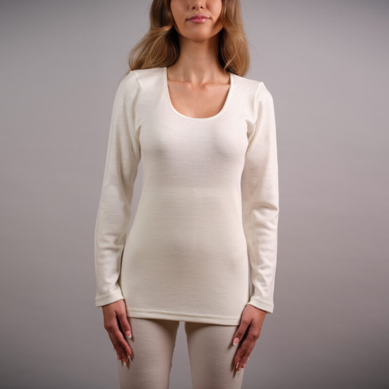 Thermo Fleece® - Ladies Long Sleeve - Scoop Neck - Image 4