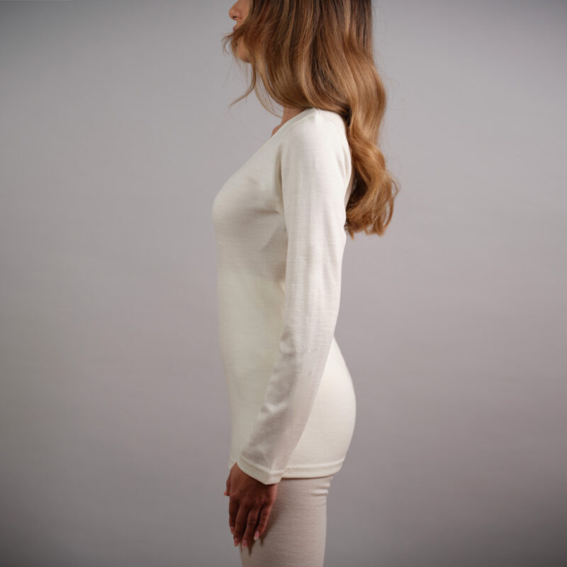 Thermo Fleece® - Ladies Long Sleeve - Scoop Neck - Image 3